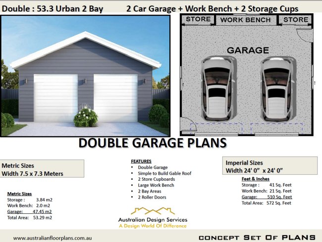 Double Garage Floor Plan